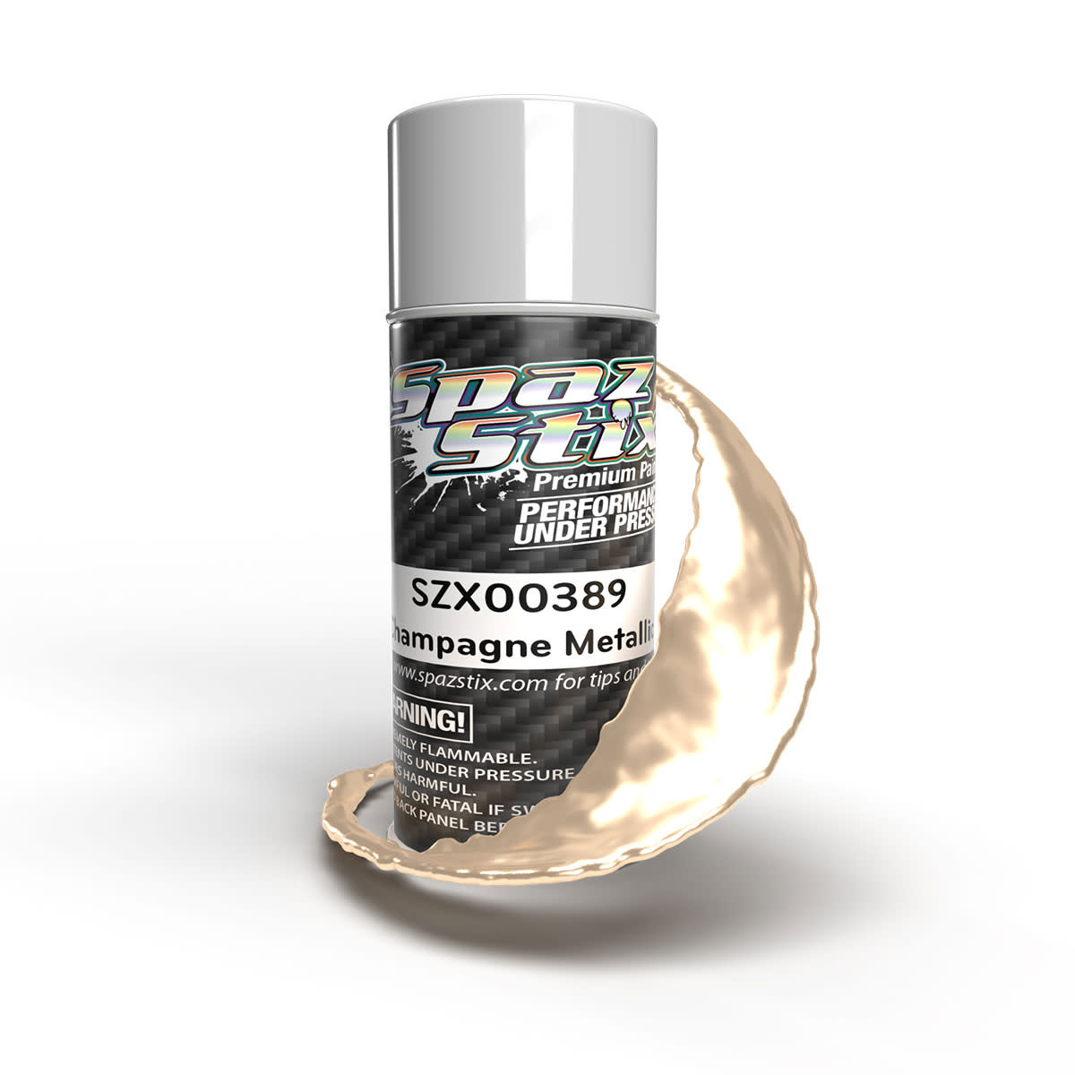 SZX00389 CHAMPAGNE METALLIC AEROSOL PAINT, 3.5OZ CAN