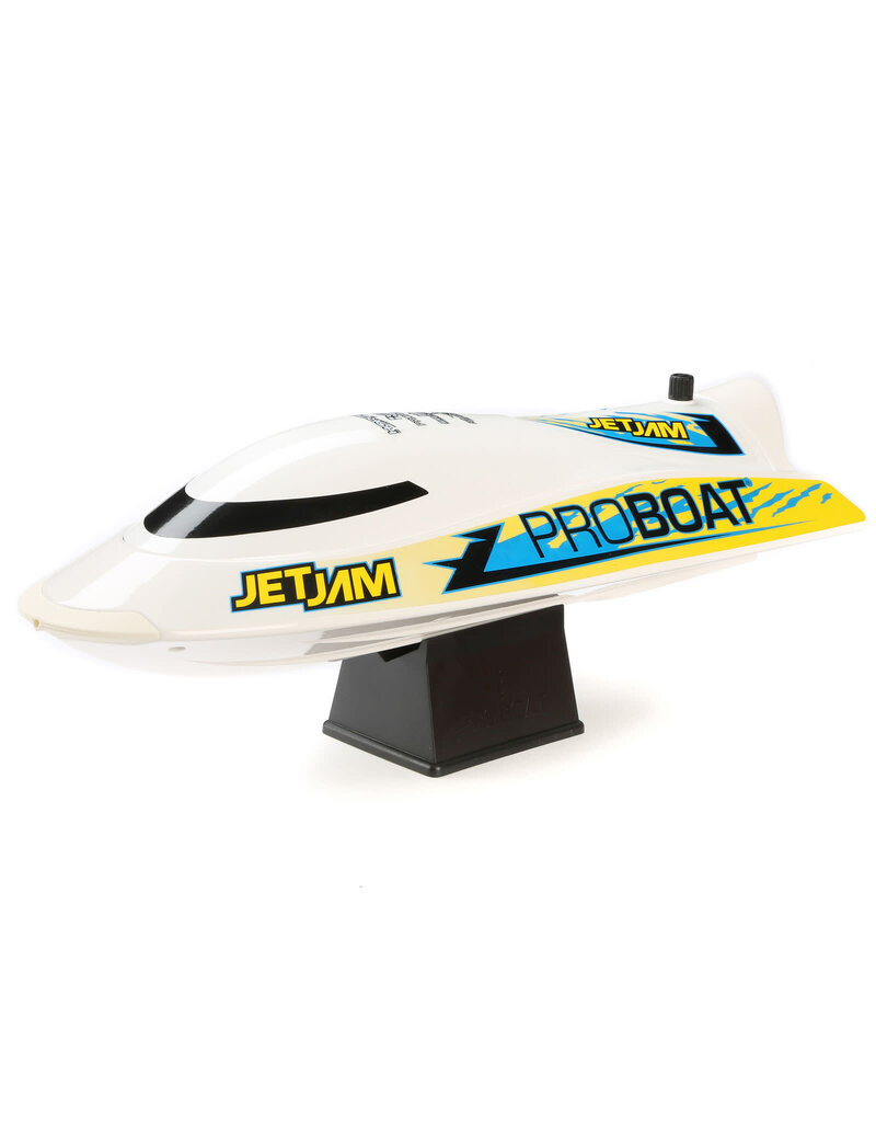 PROBOAT PRB08031V2T2 JET JAM 12" POOL RACER BOAT RTR: WHITE