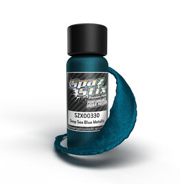 SPAZ STIX SZX00330 DEEP SEA BLUE METALLIC AIRBRUSH READY PAINT, 2OZ BOTTLE