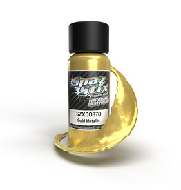 SPAZ STIX SZX00370 GOLD METALLIC AIRBRUSH READY PAINT, 2OZ BOTTLE