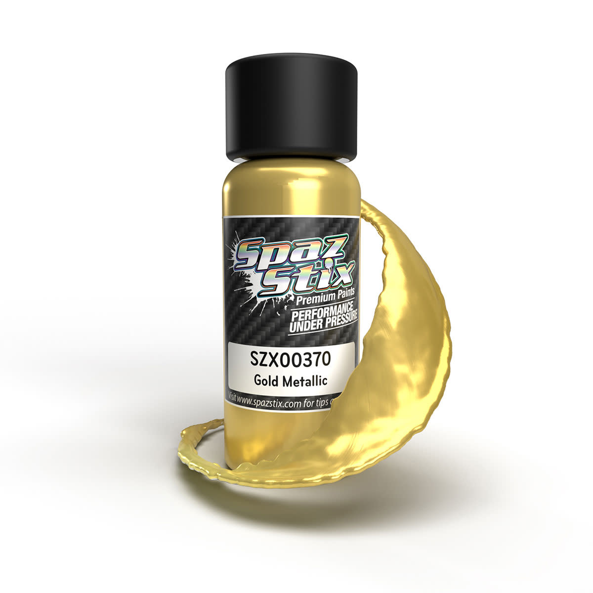 SZX00370 GOLD METALLIC AIRBRUSH READY PAINT, 2OZ BOTTLE