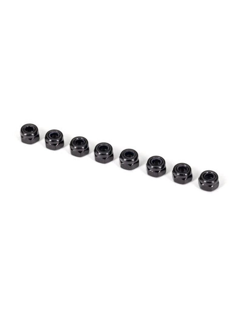 TRAXXAS TRA2745X NUTS 3MM NYLON LOCKING BLACK STEEL