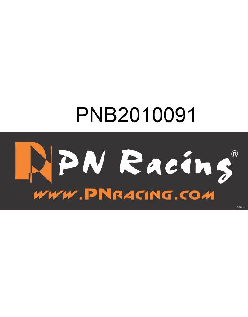 PN RACING KEN PNB2010091 PN RACING BLACK SMALL BANNER