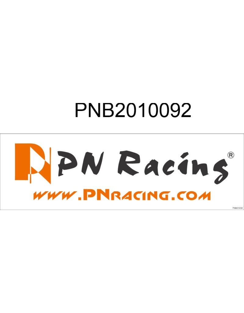 PN RACING KEN PNB2010092 WHITE SMALL BANNER