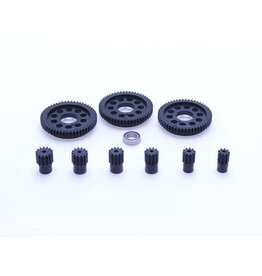 PN RACING KEN PNMR2640B MINI-Z 2WD 64P DELRIN SPUR GEAT AND PINION KIT