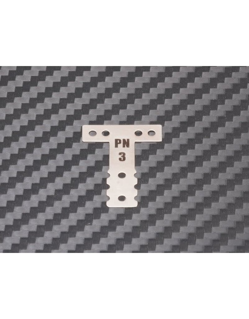 PN RACING KEN PNMR3073 MINI-Z MR03 MM SPRING STEEL T-PLATE #3