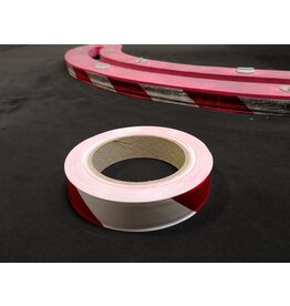 PN RACING KEN PN700550 RCP TRACKS RED/ WHITE VINYL TAPE 1" X 100'