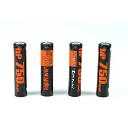 PN RACING PN HP750 1.25V NI-MH 750MAH AAA RECHARGABLE BATTERIES (4)