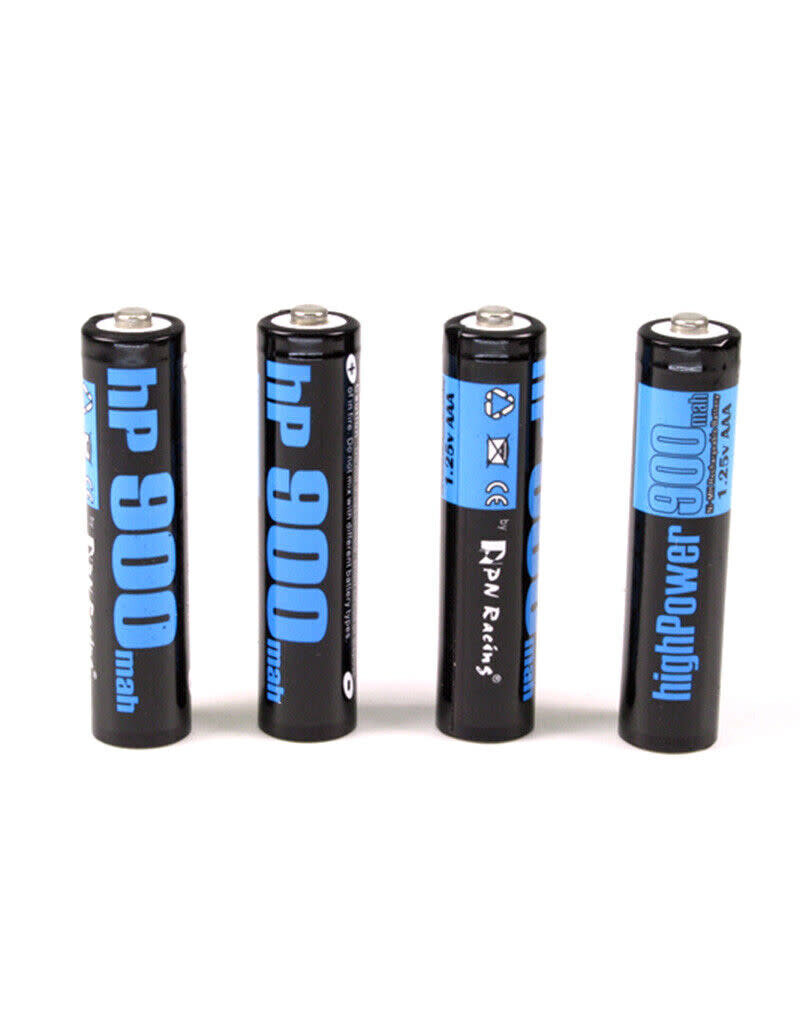 PN RACING PN HP900 1.25V NI-MH 900MAH AAA RECHARGABLE BATTERIES (4)