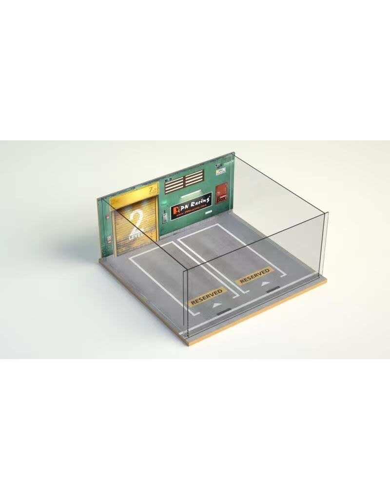 PN RACING KEN PN72802N SCALE REALISTIC CAR GARAGE