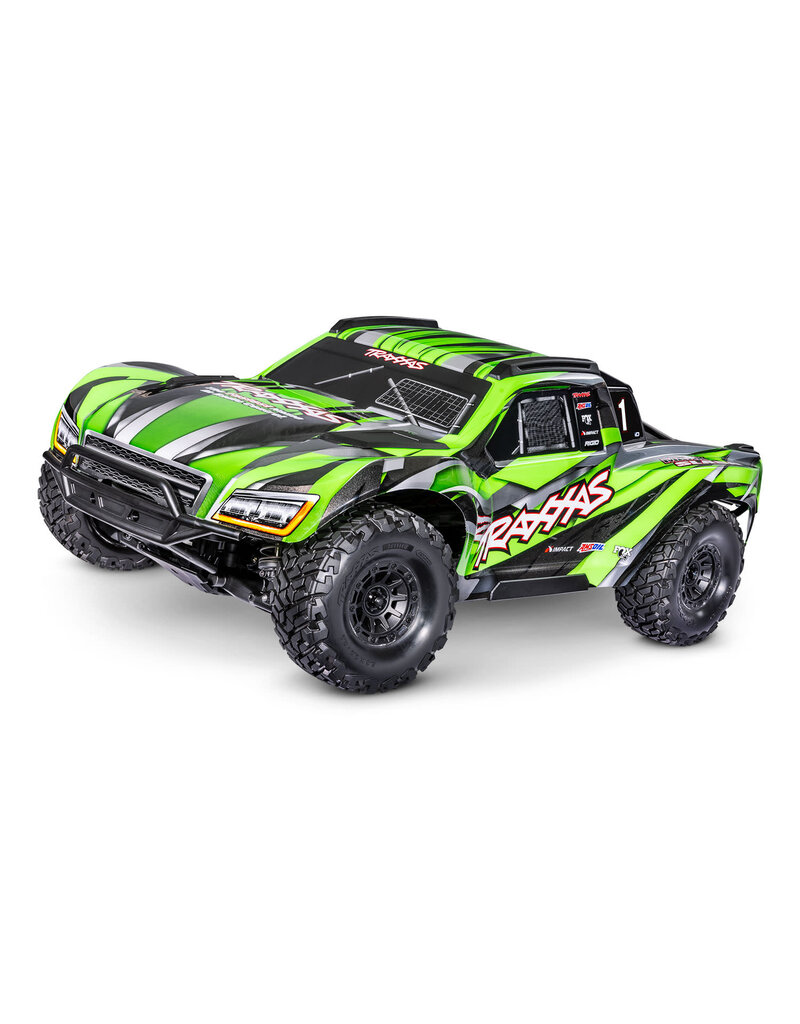 TRAXXAS TRA102076-4-GRN MAXX SLASH 6S SHORT COURSE TRUCK: GREEN