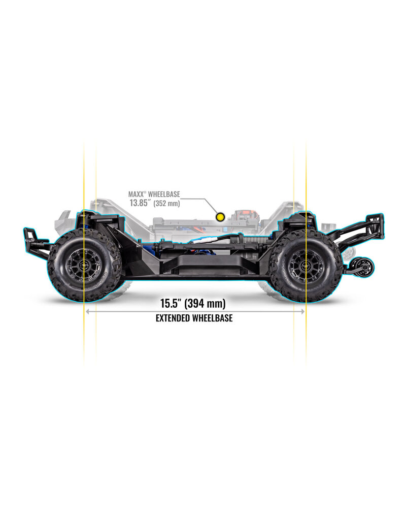 TRAXXAS TRA102076-4-RNR MAXX SLASH 6S SHORT COURSE TRUCK: ROCK N ROLL