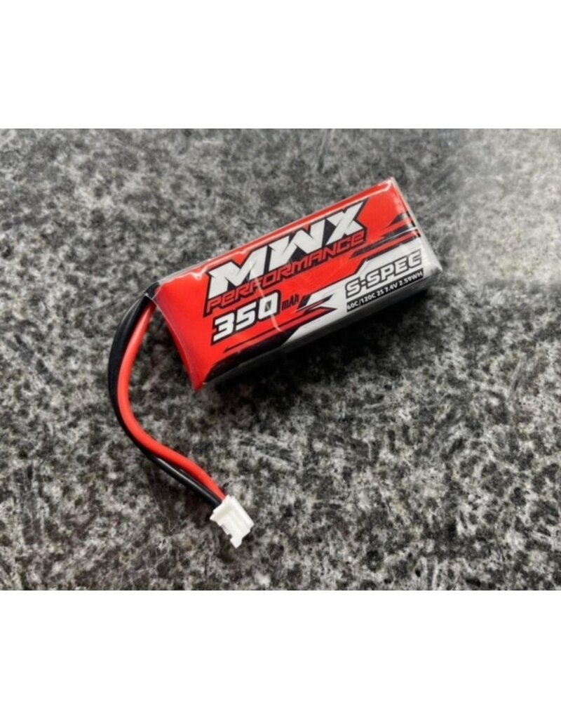 MWX PERFORMANCE MWX MX-SS-350 S SPEC BATTERY 60C 350MAH 1.5A MAX CHARGE
