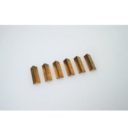 PN RACING KEN PNMR3058B MINI-Z MR03 BALANCE BRASS WEIGHT 0.9G/EA. (6)