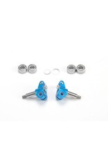 PN RACING PN MR3046B ADJUSTABLE AXLE LOW DOWN KNUCKLES FOR MR-03: BLUE