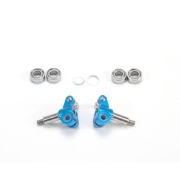 PN RACING PN MR3046B ADJUSTABLE AXLE LOW DOWN KNUCKLES FOR MR-03: BLUE
