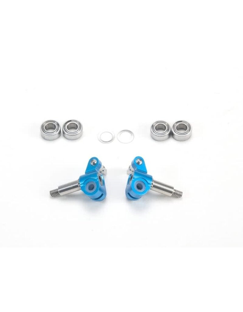 PN RACING PN MR3046B ADJUSTABLE AXLE LOW DOWN KNUCKLES FOR MR-03: BLUE