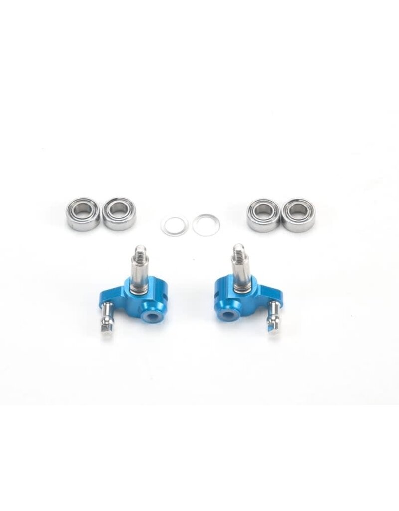 PN RACING PN MR3046B ADJUSTABLE AXLE LOW DOWN KNUCKLES FOR MR-03: BLUE