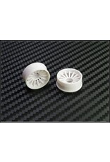 PN RACING PN 216WF2 2WD 16 SPOKE FRONT WHEELS 2MM OFFSET: WHITE (2)