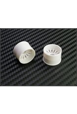 PN RACING PN 216WR14 2WD 16 SPOKE REAR 14MM WHEELS: WHITE (2)