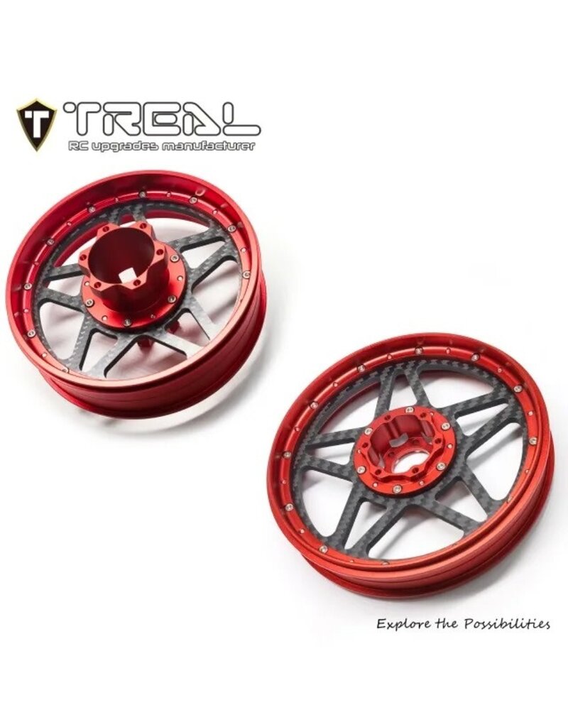 TREAL TRLX003XB1GXT FRONT AND REAR WHEELS FOR PROMOTO RED