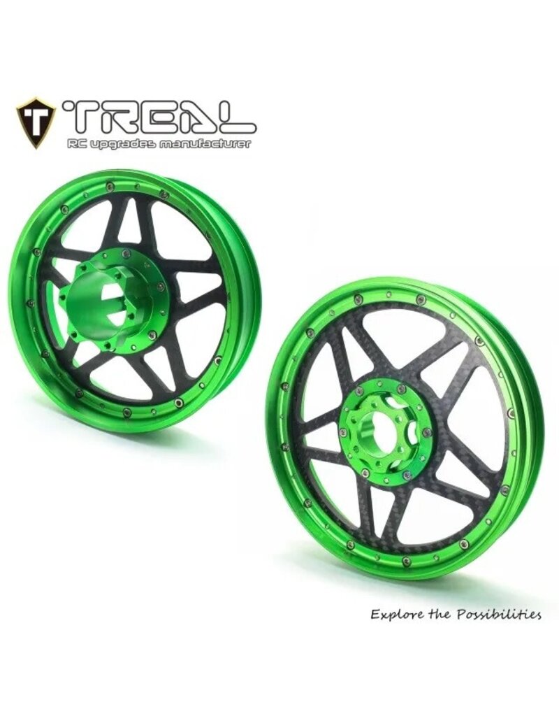 TREAL TRLX003XB1EYF FRONT AND REAR WHEELS FOR PROMOTO GREEN
