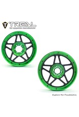 TREAL TRLX003XB1EYF FRONT AND REAR WHEELS FOR PROMOTO GREEN