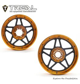 TREAL TRLX003XB7HTV FRONT AND REAR WHEELS FOR PROMOTO ORANGE