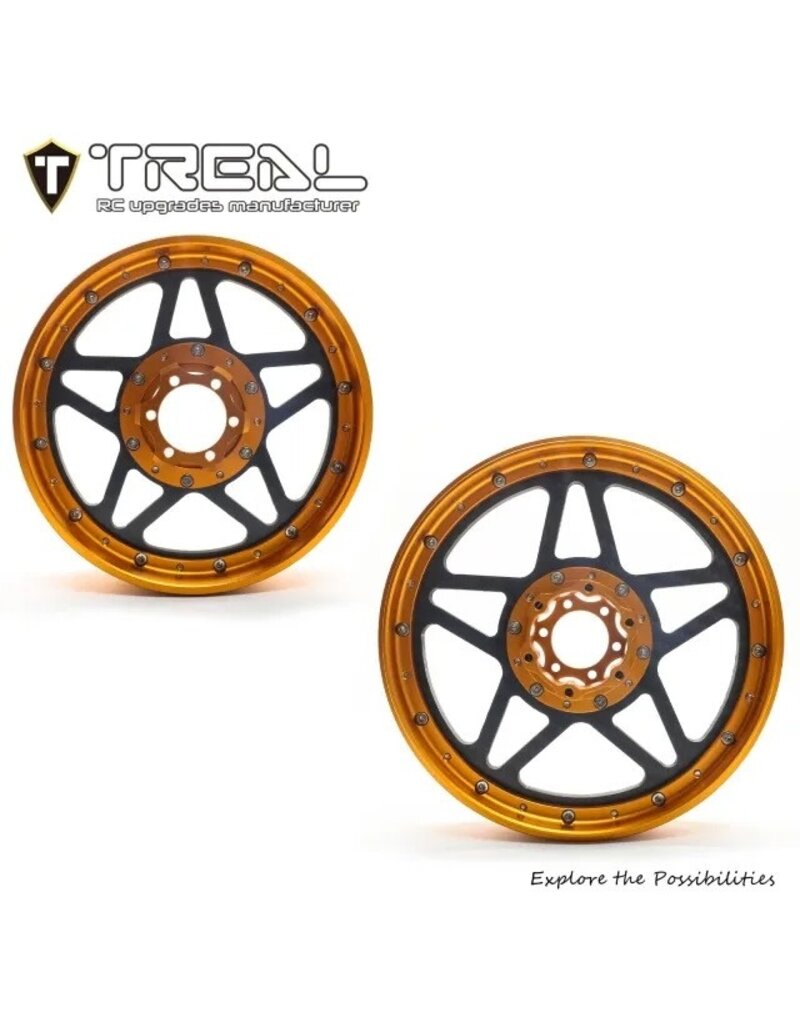 TREAL TRLX003XB7HTV FRONT AND REAR WHEELS FOR PROMOTO ORANGE