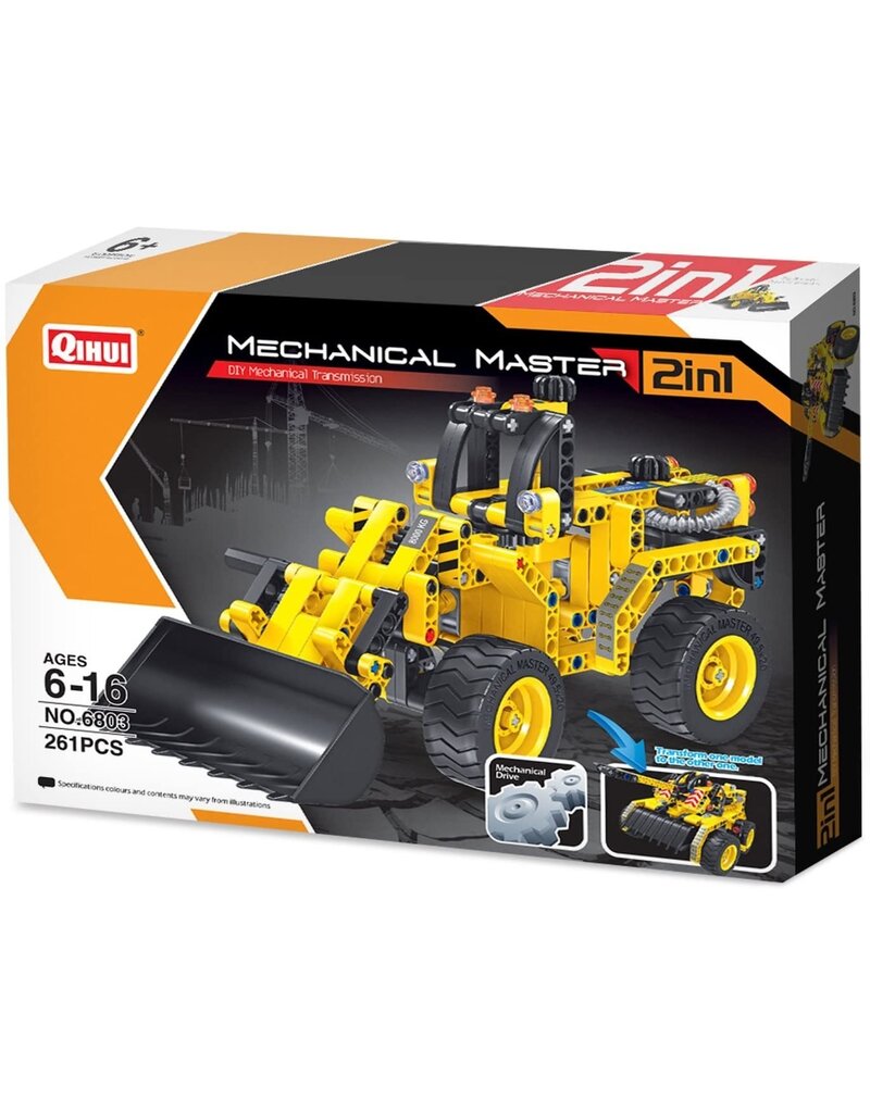 QIHUI QIH06803 TECH BRICKS 2IN1 BULLDOZER