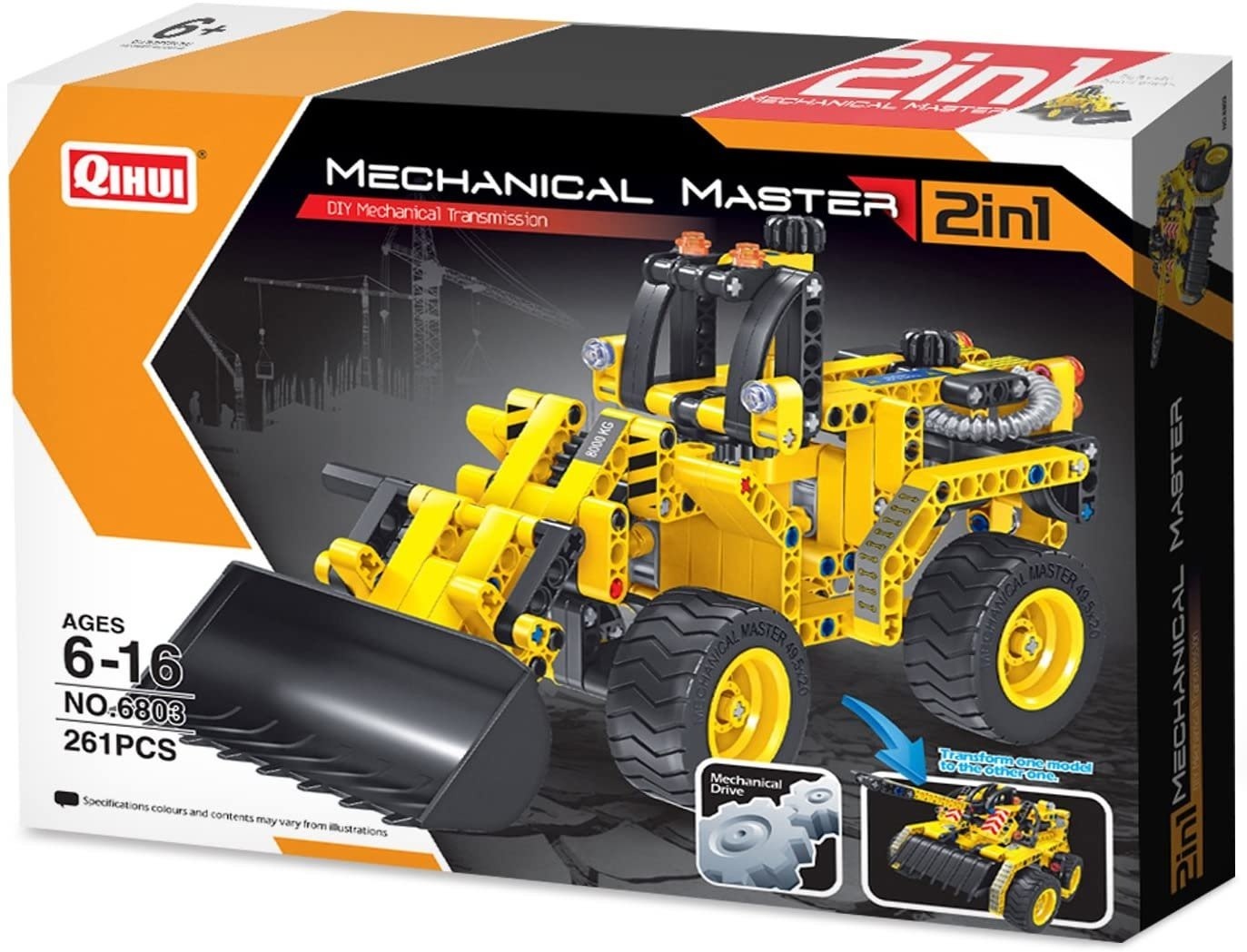 QIH06803 TECH BRICKS 2IN1 BULLDOZER