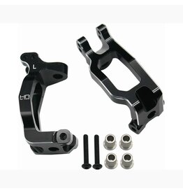 HOT RACING HRASLG1901 ALUMINUM CASTER BLOCKS C-HUBS CARRIER SET FOR TRAXXAS SLEDGE