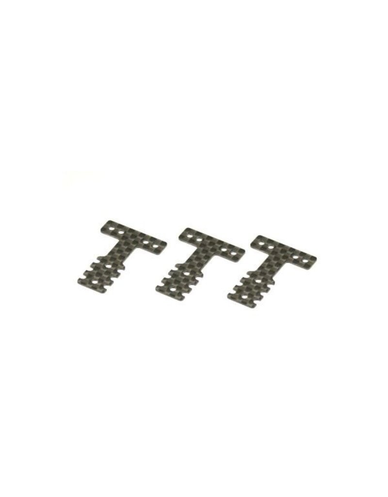 KYOSHO KYOMZW403S CARBON FIBER REAR SUSPENSION PLATE FOR MR-03/04 (MM/LM): SOFT (3)