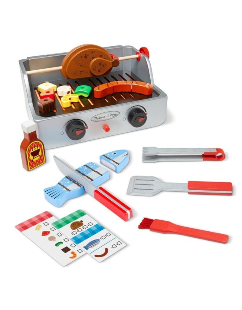 MELISSA & DOUG MD9269 ROTISSERIE AND GRILL BARBECUE SET