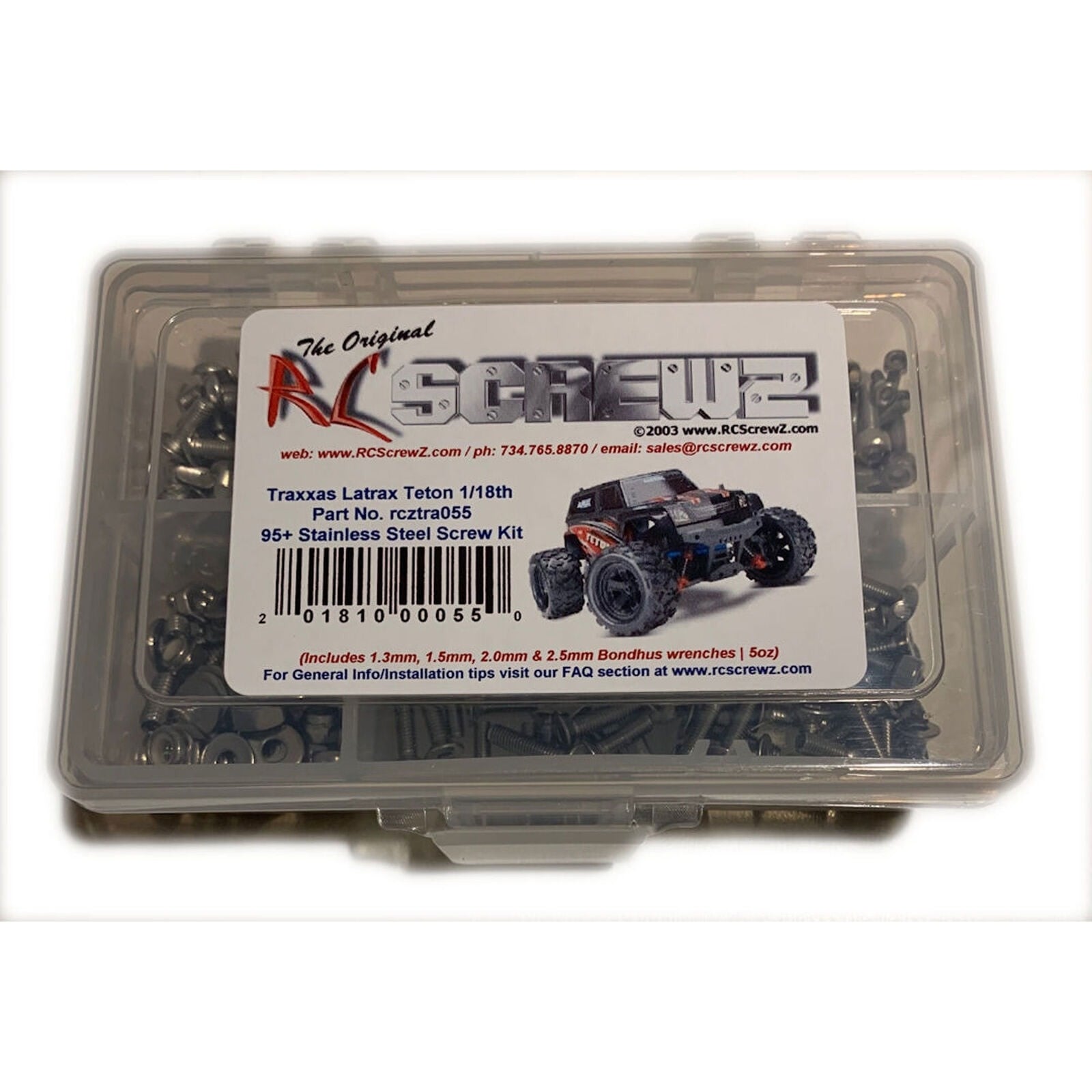 RCZTRA055 SS SCREW SET FOR LATRAX TETON