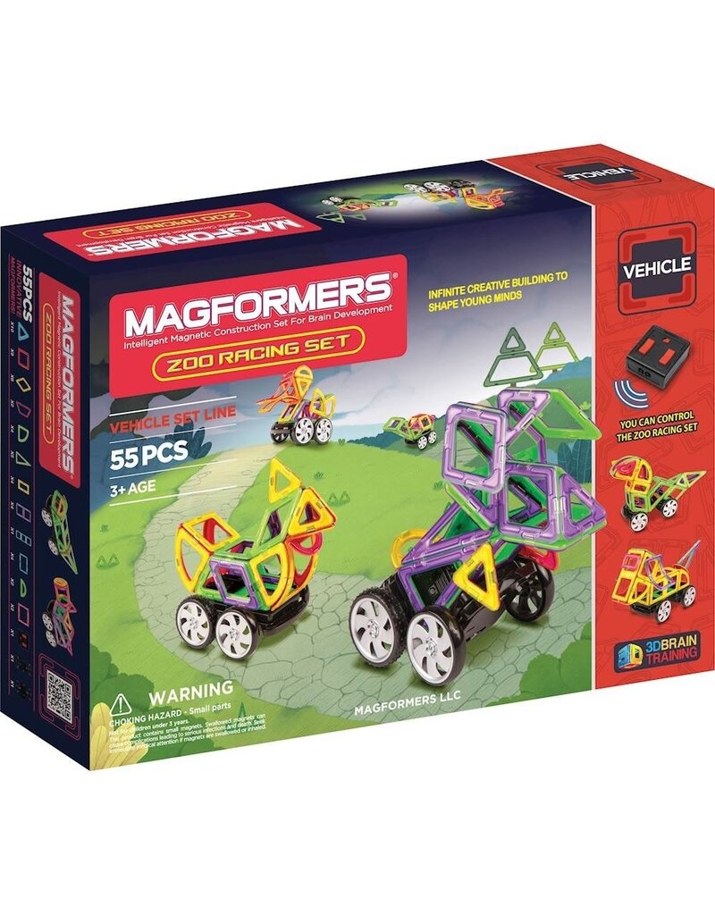 MAGFORMERS MGF63142 MAGFORMERS VEHICLE ZOO RACING SET