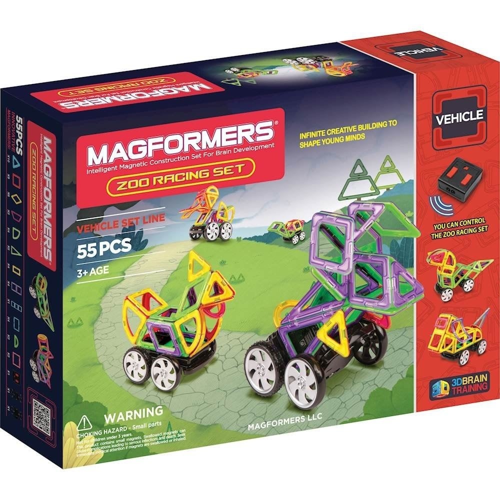MGF63142 MAGFORMERS VEHICLE ZOO RACING SET