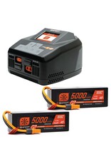 SPEKTRUM SPMXPS850 SMART POWERSTAGE 8S SURFACE BUNDLE (2) G2 5000MAH 4S LIPO IC5 AND S2100 CHARGER