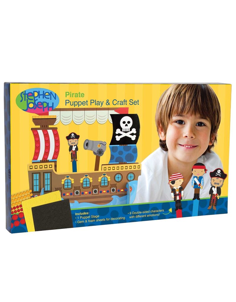 STEPHEN JOSEPH SJ-1107-29 PIRATE PUPPET PLAY & CRAFT SET