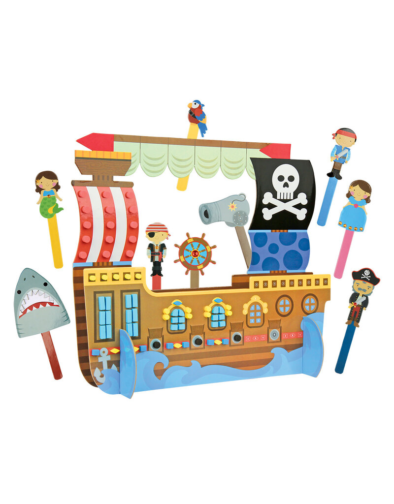 STEPHEN JOSEPH SJ-1107-29 PIRATE PUPPET PLAY & CRAFT SET