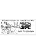 PN RACING PN 500824 SENSOR WIRE FOR EVO2 BOARD TO PN SENSOR MOTOR: 80MM