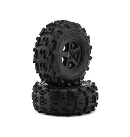 UPGRADE RC UPG-10003  SAW BLADE 2.8" PRE-MOUNTED OFF-ROAD TIRES W/5-STAR WHEELS (2) (17MM/14MM/12MM HEX)