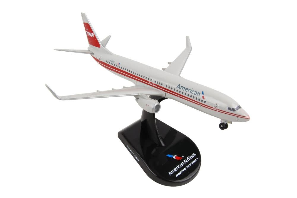 PS5815-6 POSTAGE STAMP AMERICAN 737-800 TWA VINTAGE LIVERY