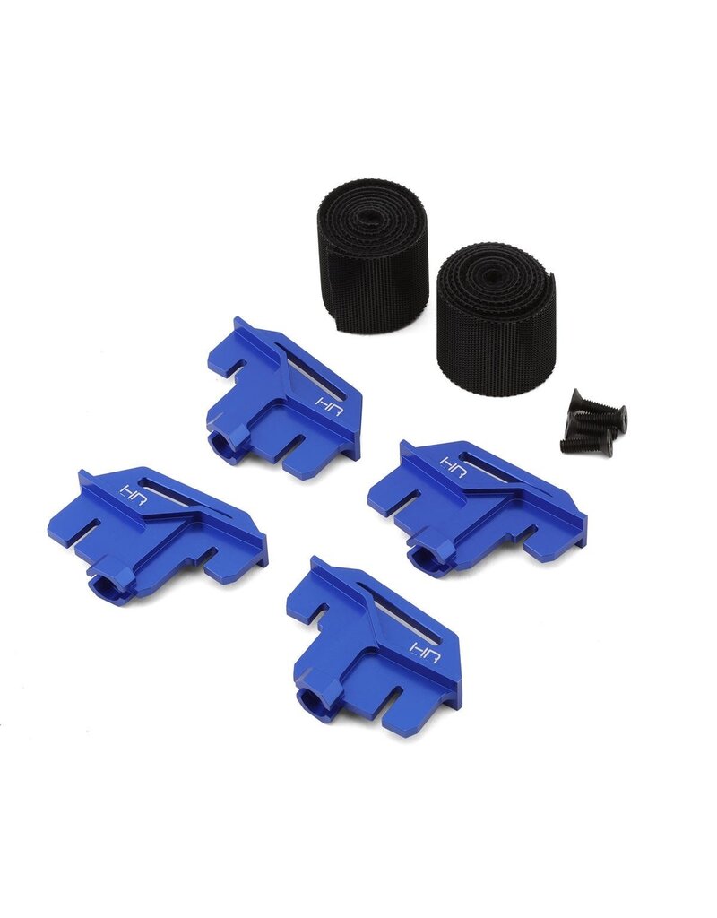 HOT RACING HRAXRT126M06 TALL BATTERY ALUMINUM HOLD DOWN SET FOR TRAXXAS X-MAXX, XRT