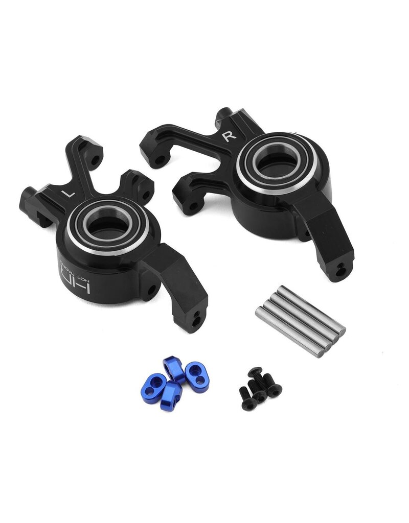 HOT RACING HRAXMX21M01 ALUMINUM STEERING BLOCKS W/ OVER SIZE BEARINGS FOR TRAXXAS X-MAXX, XRT