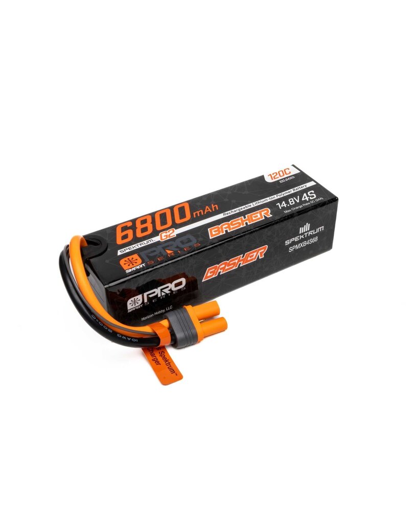 SPEKTRUM SPMXB4S68 4S LIPO 14.8V 6800MAH 120C SMART G2 BATTERY: IC5