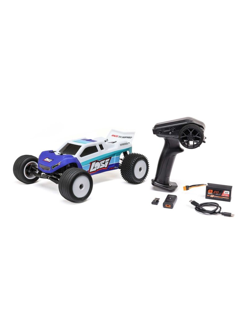 LOSI LOS-1056T2 MINI-T 2.0 BRUSHLESS 2WD STADIUM TRUCK RTR: BLUE