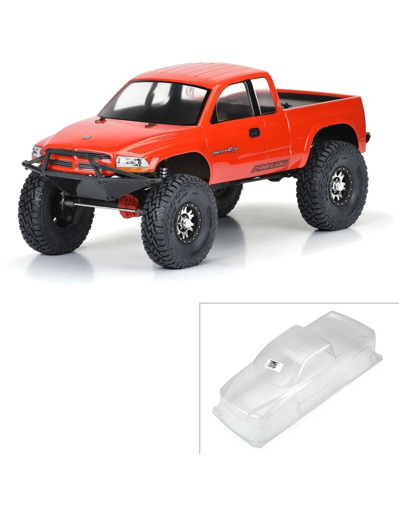 PROLINE RACING PRO362000 1997 DODGE DAKOTA CLEAR BODY FOR 12.3 313MM WHEELBASE SCALE CRAWLERS