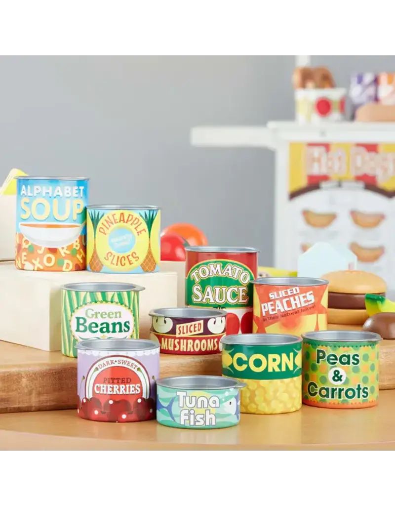 MELISSA & DOUG MD4088 LET'S PLAY HOUSE! GROCERY CANS