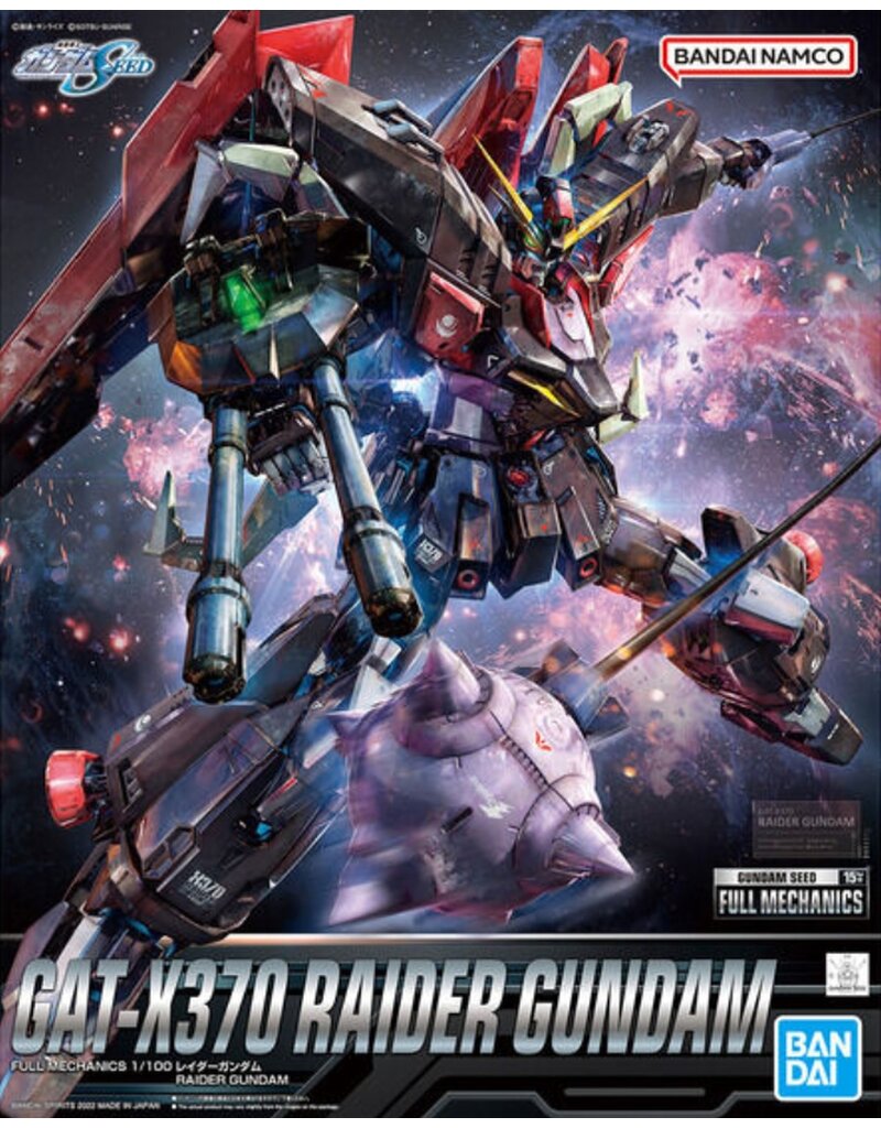 BANDAI BAN2595692 FULL MECHANICS RAIDER GUNDAM "MOBILE SUIT GUNDAM SEED" 1/100